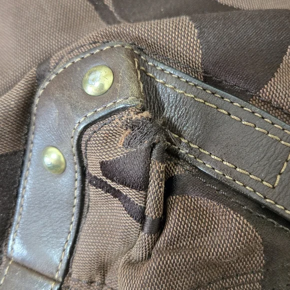 BROWN COACH CARLY CLOTH BAG 🤎 - Picture 10 of 16